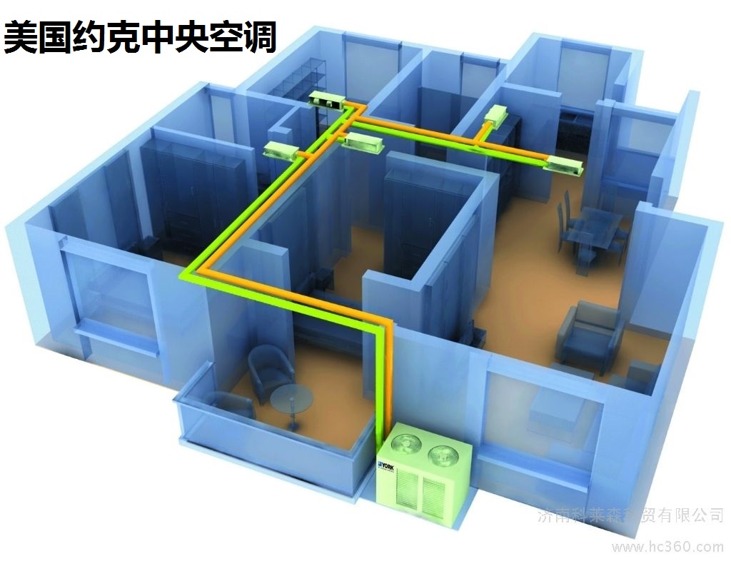 武汉约克中央空调_武汉约克空调维修_约克家庭中央空调价格